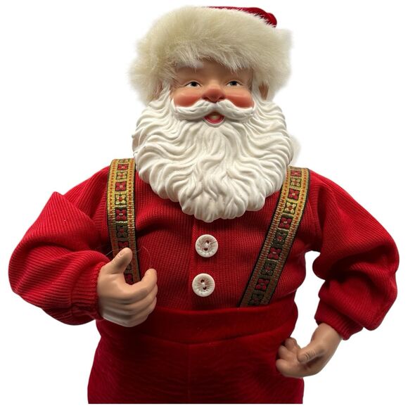 Vtg Santa Jingle Bell Rock 16" Singing & Dancing Claus AC Adapter 1998 Video - Picture 3 of 16